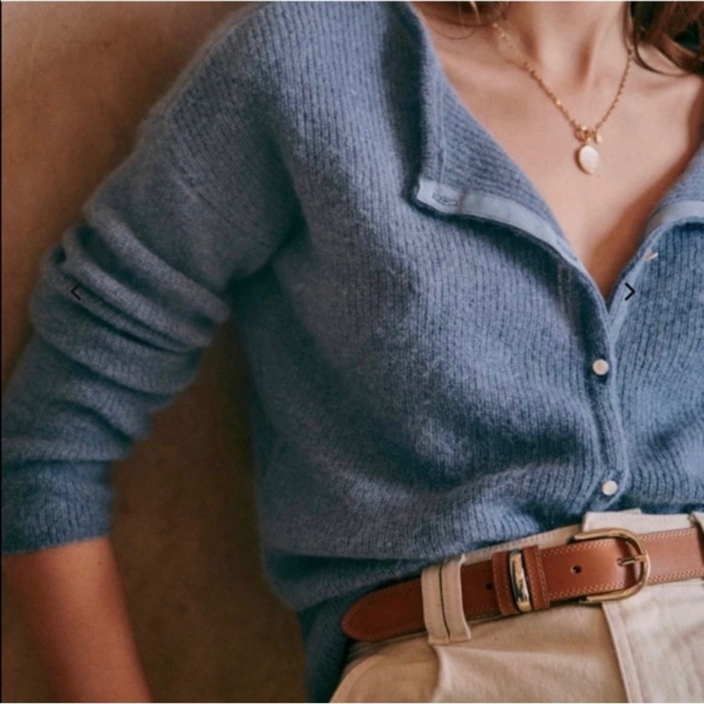 Sezane Vintage Blue Gaspard Jumper